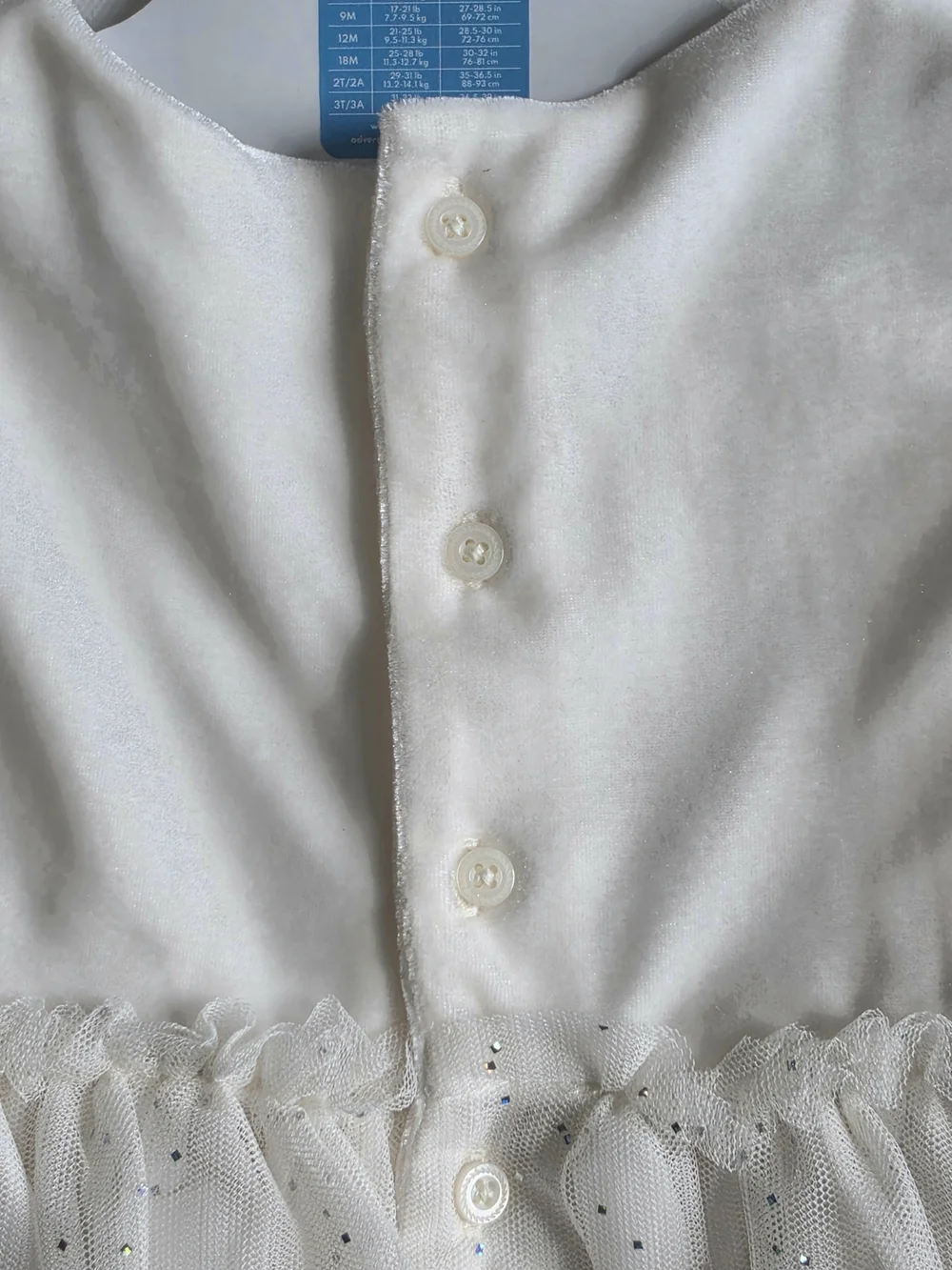 Carter's Cream Tulle Sparkle Party Dress - Picture 5 of 7